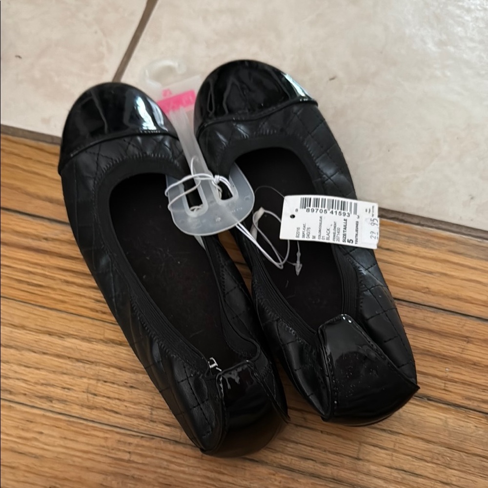 The Children's Place Black Quilted Flats
